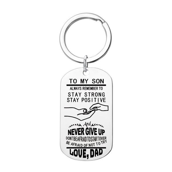 

2019 to my son stainless steel pendant necklaces engrave name love dad/mom id tag necklaces jewelry christm jllryc, Black