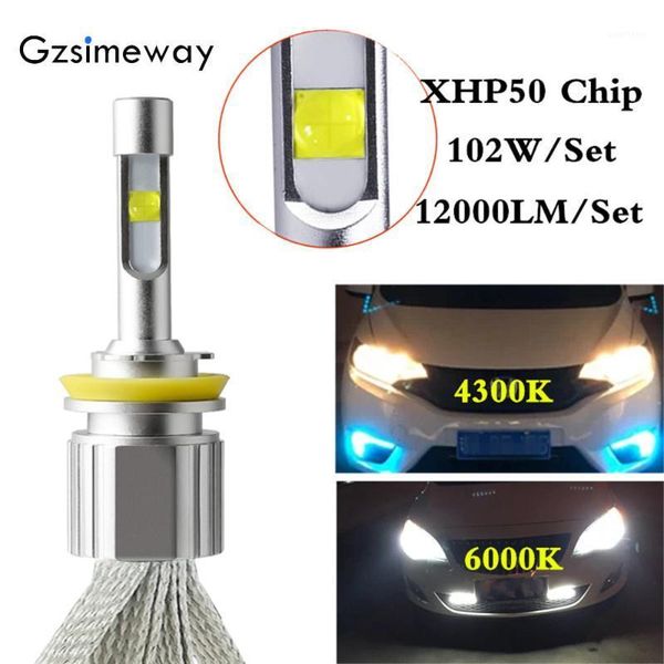 

car light h4 led h11 h7 hb3 h8 lamp 12v auto headlight 4300k 6000k xhp50 104w 12000lm led 9006 hb4 h3 880 881 fog lamp bulbs 24v1