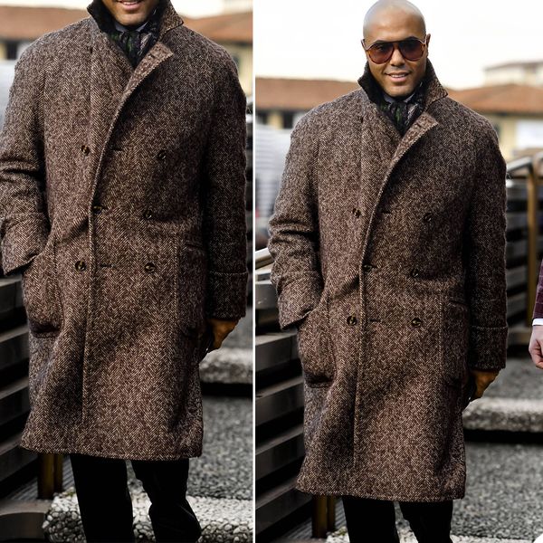 

winter warm thick men's coat custom made formal men wedding tailored blazer jacket only one piece, Black;gray