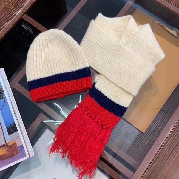 

solid warmer wool winter knitted scarf warm caps size cute baby children hat+scarf neck cap one kids gevmf, White;black