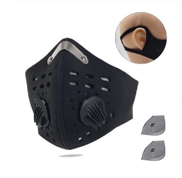 

bike mask activated breathable bicycle mask pm2.5 windproof protective bike cycling face mask mouth masks