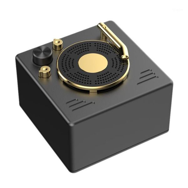 

portable speakers mini retro bluetooth speaker recorder bass accent wireless music player1