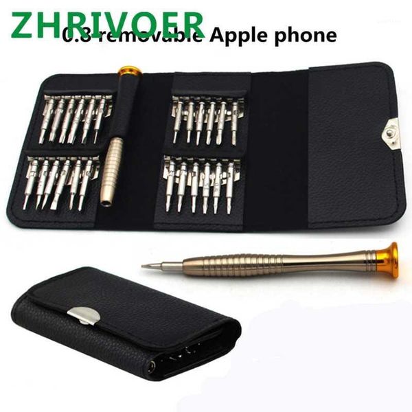 

25 in 1 leather bag, pentagonal 0.8t6 multi-function mobile phone, precision watch glasses, aluminum alloy screwdriver set1