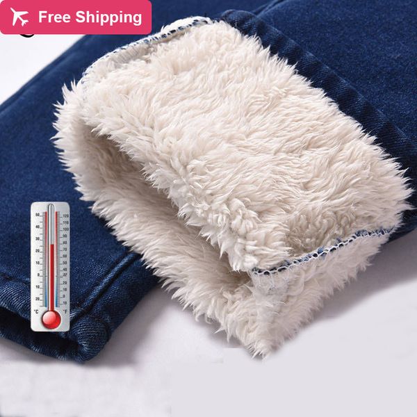 

super plus size winter brem for women of the female gender high waist thin casual velvet strain denim streetwear pants, Blue