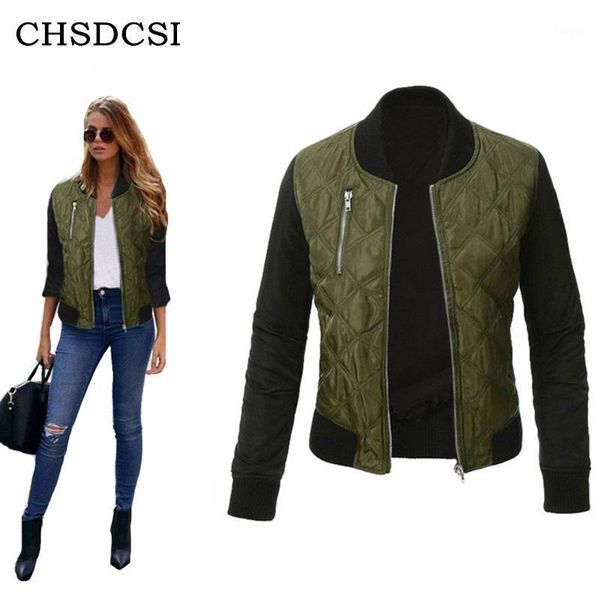 

chsdcsi cotton jacket warm winter jackets women thick coat zippers jackets slim autumn women casual coats s-xxxl1, Black;brown