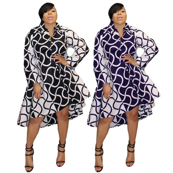 

30m7142 autumn winter women outdoor casual fashion home print long sleeve dress vestidos plus size hot, Black;gray