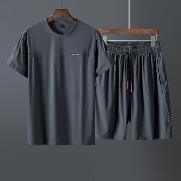 

2021 new chinese dragon summer sweat suits the sport men suit of short sleeves t-shirt sports mark clothess blazer 5q9v, Black