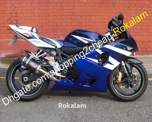 

for suzuki gsxr 600 750 k4 2004 2005 gsxr600 gsxr750 04 05 gsx r600 r750 blue white moto fairing set (injection molding)