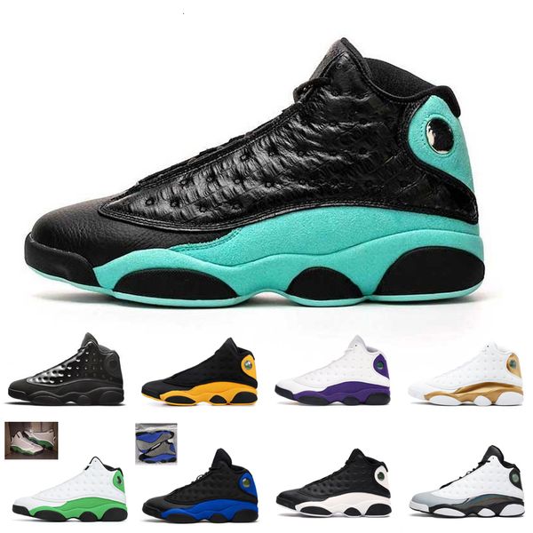 

wholesale 13 13s mens high basketball shoes island green dirty bred barons women men comfortable outdoor sports shoes 36-47, White;red