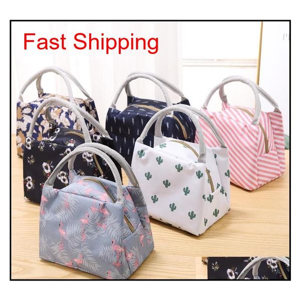 

waterproof lunch bags tote portable lunch box bag kitchen zipper storage bags for outdoor travel picnic therma qylzjs sweet07