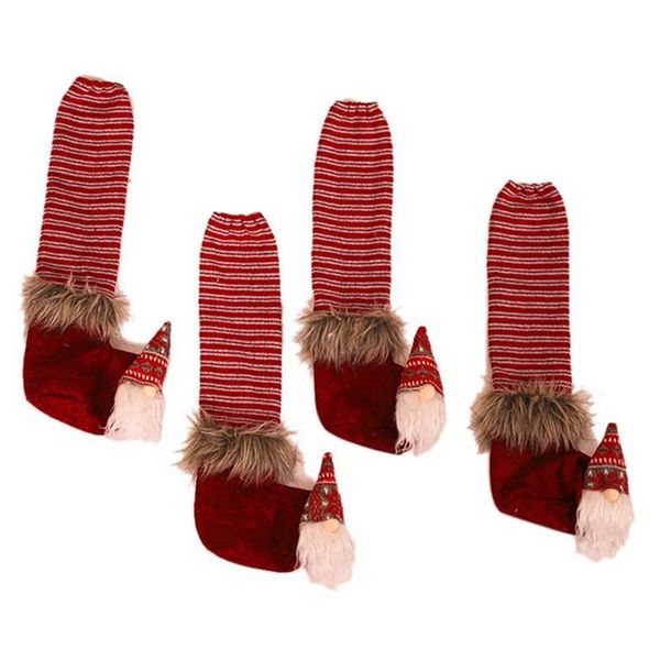 

1 pc christmas forester table leg cover chair stool leg cover funny diy christmas decoration tables chairs covers non-slip cases