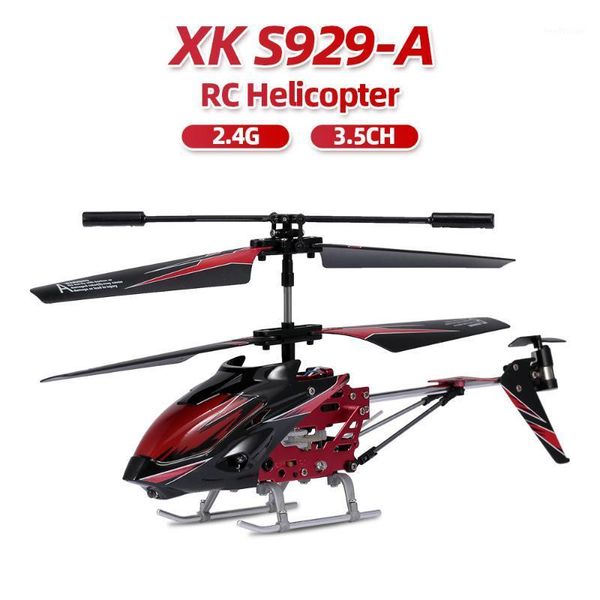 

new wltoys xk s929-a rc helicopter 2.4g 3.5ch with led light rc helicopter indoor toys for beginner kids children blue red green1