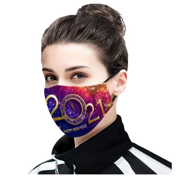 

reusable colorful fabric face christmas dustproof cotton mask fashion washable outdoor breathable face mask 2021 mondkapjes #128 wmtamo