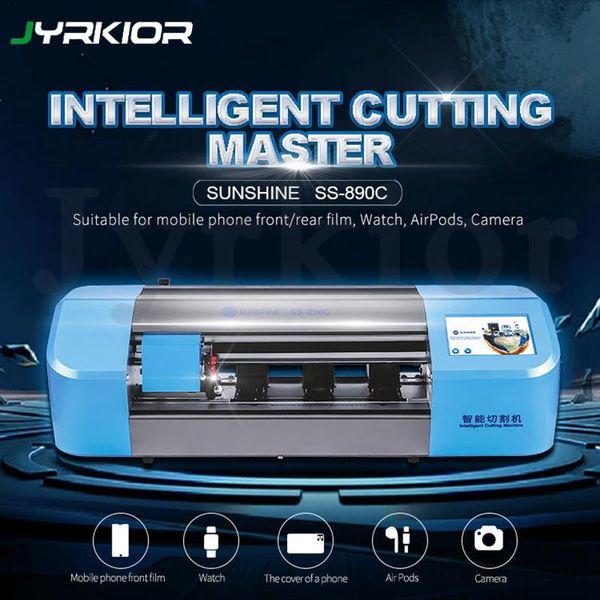 

professional hand tool sets sunshine ss-890c intelligent auto film cutting machine mobile phone front glass back cover protect protective ta