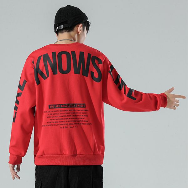 

2021 spring autumn print skateboard casual new men's hip hop hoodies sweatshirts streetwear one piece brand black red ehqz
