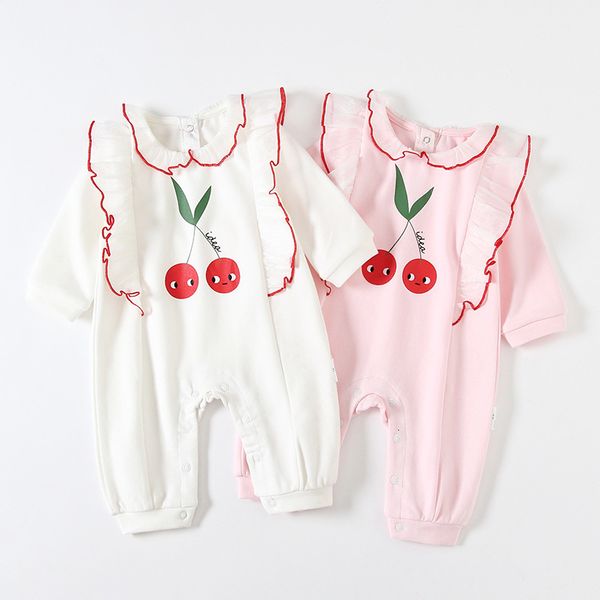 

2021 new newborn long sleeve rompers autumn baby girls clothes toddler boys romper infant jumpsuit 0-2y vdyt, Blue