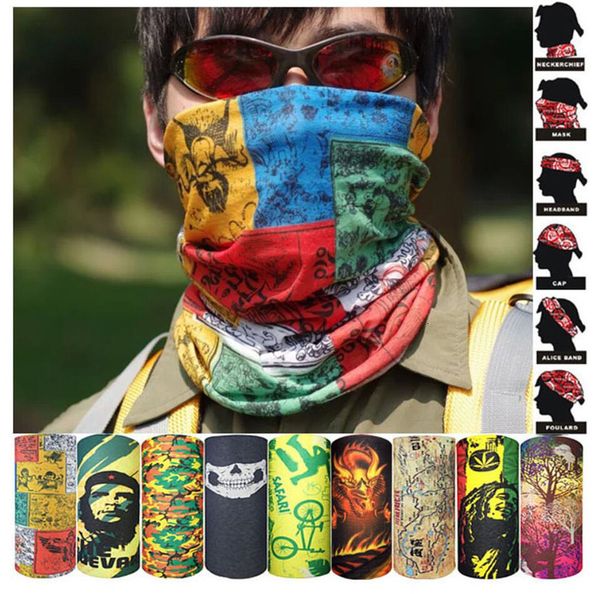 

bandanas scarves multifunctional outdoor cycling masks turban sunscreen hair band riding cap versatile magic scarf new h