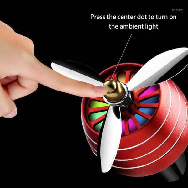 

car scented car air outlet perfume clips creative zinc alloy rotating lamp ornaments mini fresh propeller1