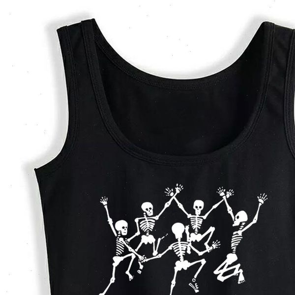 

crop female dancing skeletons tank women s tank american a cool white custom women