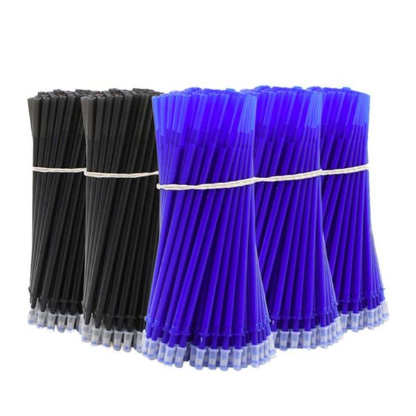 

50pcs/set 0.5mm erasable pen refills blue black ink full needle rod gel pen refill for office school stationery writing tool