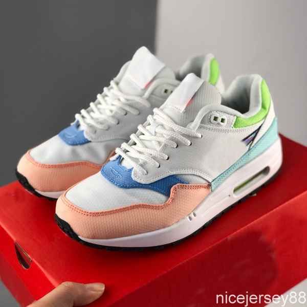 

with box 2020 1s women running shoes pink green white candy trainers sports sneakers baskets outdoor des chaussures zapatos