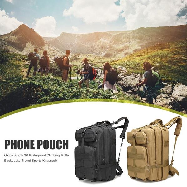 

oxford cloth waterproof mountaineering bag portable travel sports bag outdoor tourism army camouflage sports large 3p backpack
