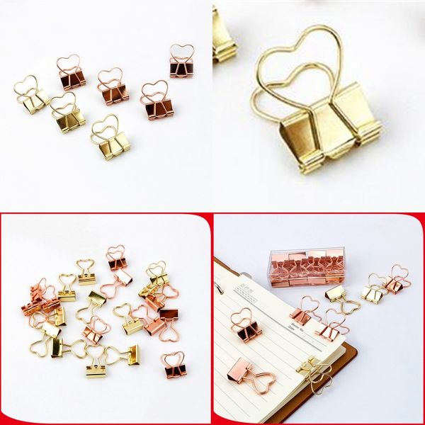 

heart shaped long tail clip golden color swallow tails clips rose gold colors bill clamp creative 0 8zq l1