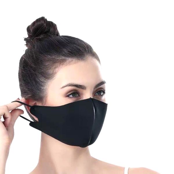

new adjustable solid color face mask ice silk face mask supplies dustproof windproof washable reusable outdoor sport protective masks