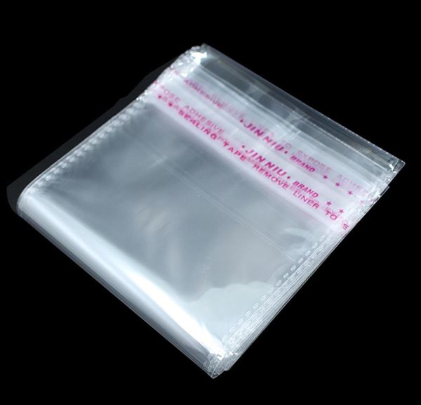 

500 шт. / лот прозрачный прозрачный самосигнал opp пластиковые упаковочные сумки ремесло подарочные игрушки вечеринка party поставляет jllgl