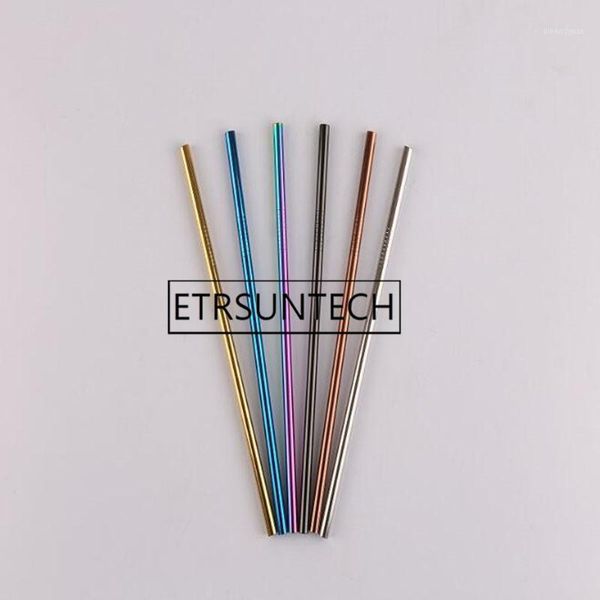 

500pcs drinking straw reusable diameter 8mm juice straws stainless steel straw straight bent party supplies 215mmx8mm1