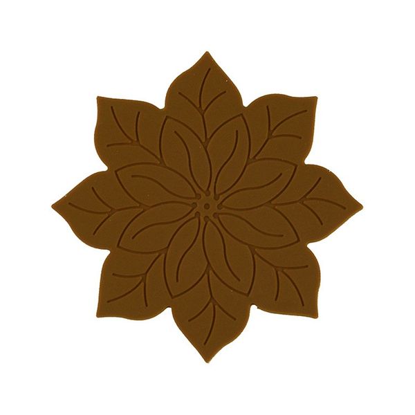 

sweet retro silicone coaster flower shaped plain colors table mats non slip bowl pad for home deskdecoration 0 79lm e1