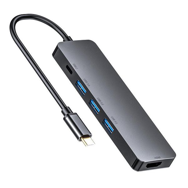 

горячая распродажа тип-с 5-в-1 док-1 док-станция usb-c на hdmi hd 4c30hz pd prite usb3.0 расширение