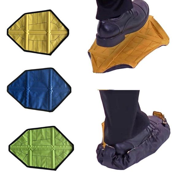 

disposable covers 2pcs/pair step in sock reusable shoe cover one hand durable portable automatic