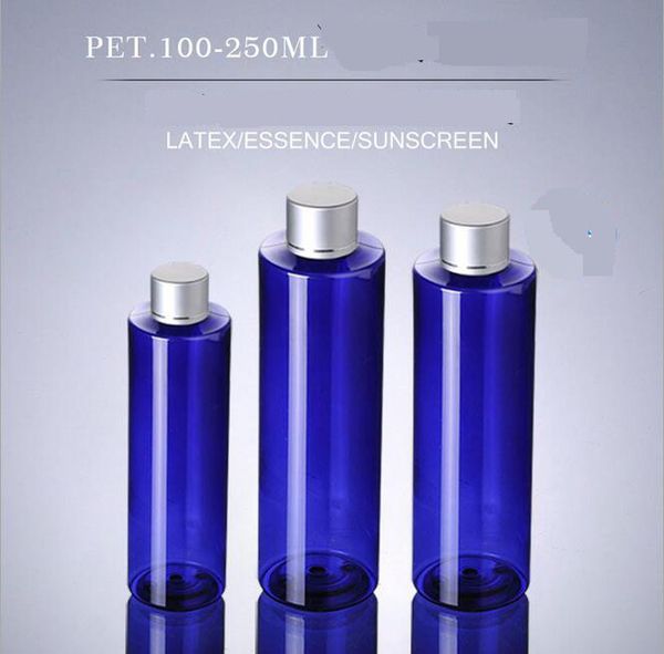 100 0PCS 100ML 200ML 250ml Leere Plastikflasche uv Schraubverschluss Reise Lotion Container Verpackung Für Kosmetik Shampoo Parfüm Öl