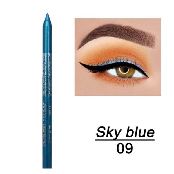 

14 color long lasting eyeliner liquid pencil pigment eyeshadow cosmetic tools matte glitter eye liner waterproof eye liner pen wmthka