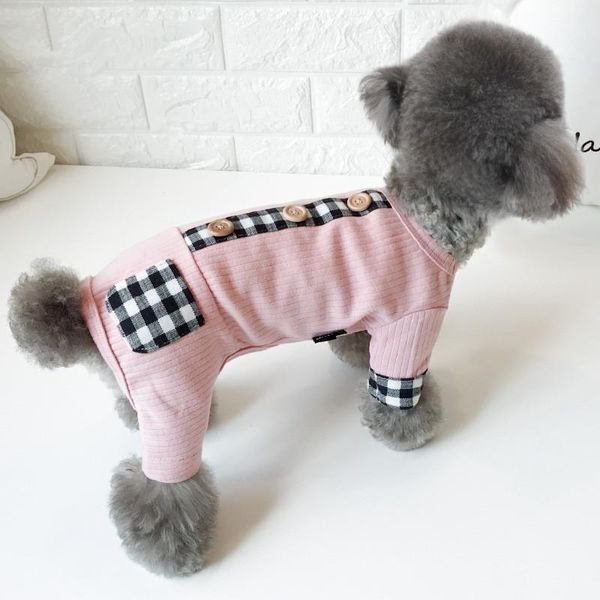 

pets dog clothes four feet clothes autumn and winter warm jumpsuits multi colors s-xxl sizes for cat four feet puppy wearing1