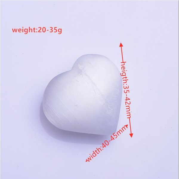 

1pc natural white love selenite plaster ore mineral reiki healing home decoration collection diy gifts jlljrs, Black