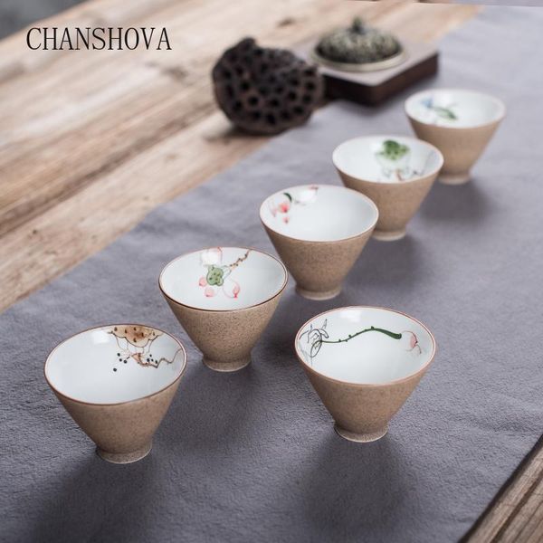 

chansshova традиционные китайские ручной работы цветная глазурь керамика чашка 60 65 мл цветочный узор китай керамические чашки чая h151 jll