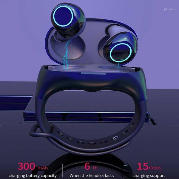 

foldable wireless studio headset headphones smart bracelet handswireless bluetooth 5.0 earphone1