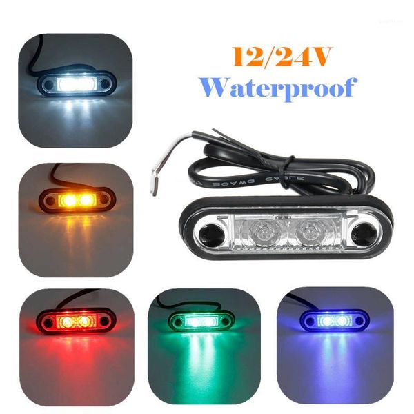 

12v 24v led side marker light clearance rear tail brake indicator turn signal lamp for truck trailer tractor bus van waterproof1