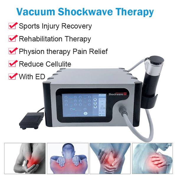 Novas Chegadas Vácuo De Shockwave Equipamento De Terapia Corpo Emagrecimento Celulite Reduzir a Máquina de Alívio da Dor para Tratamento Ed Frete Grátis