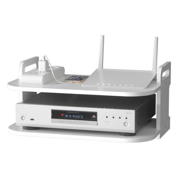 

hooks & rails wall mount storage tv box router shelf set-bracket holder mini pc dvd player stand rack myding