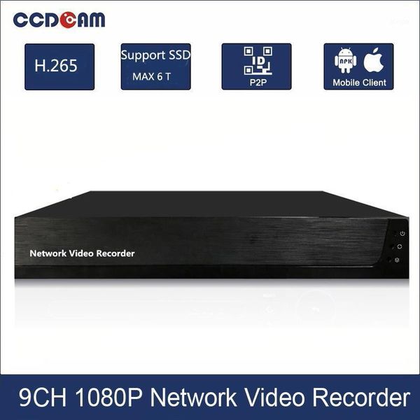 

1080p nvr ch 9 for cctv network video recorder support onvif protocal1, Black;white