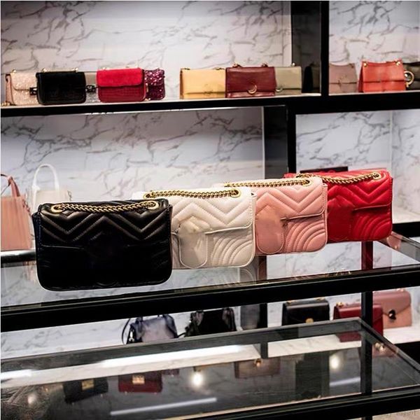 

luxury designer real leather women lady fashion marmont genuine leather crossbody handbags purses backpack tote shoulder bags