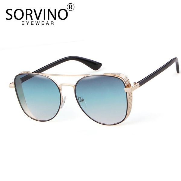 

sorvino retro shades for 2020 women men square sunglasses designer 90s rave festival pink flat sun glasses p317, White;black