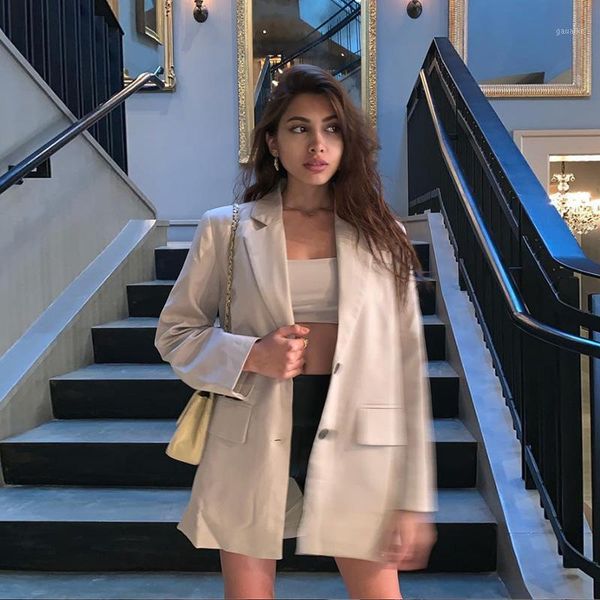 

simple all-match suit suit women loose thin temperament thin long-sleeved small trendy jacket women's jacket autumn 20211, White;black