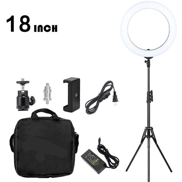 

gskaiwen 18 inch ring light led dimmable camera p light for studio/phone pgraphy ring lamp&tripod stand