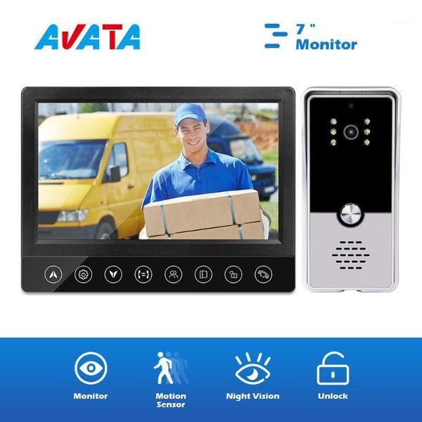 

video door intercom entry phone with camera night sight doorbell intercoms for apartment1