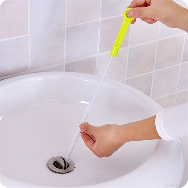 

sewer cleaning brushes home bendable sink tub toilet dredge pipe snake brush tools creative bathroom kitchen accessories