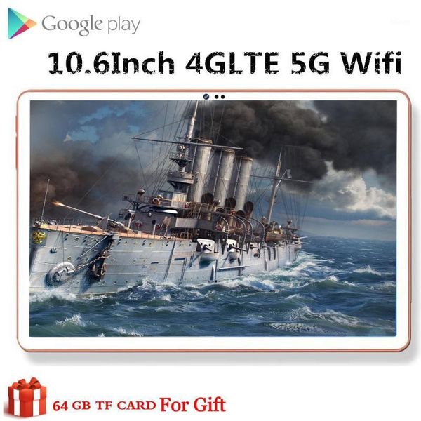 

tablet pc 10.6 inch phablet 10 deco core 4gb ram 64gb 128gb rom 4g lte phone call 13mp camera office game 5g wifi android 8.01